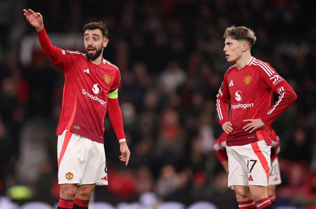 Bruno Fernandes y Alejandro Garnacho, dos de las figuras del Manchester United