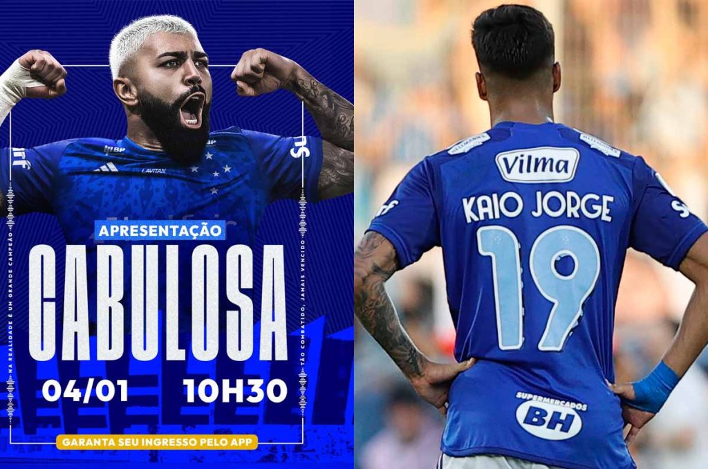Gabigol se quedó con el 9 y Kaio Jorge con el 19; Dinenno se quedó sin dorsal en el Cruzeiro