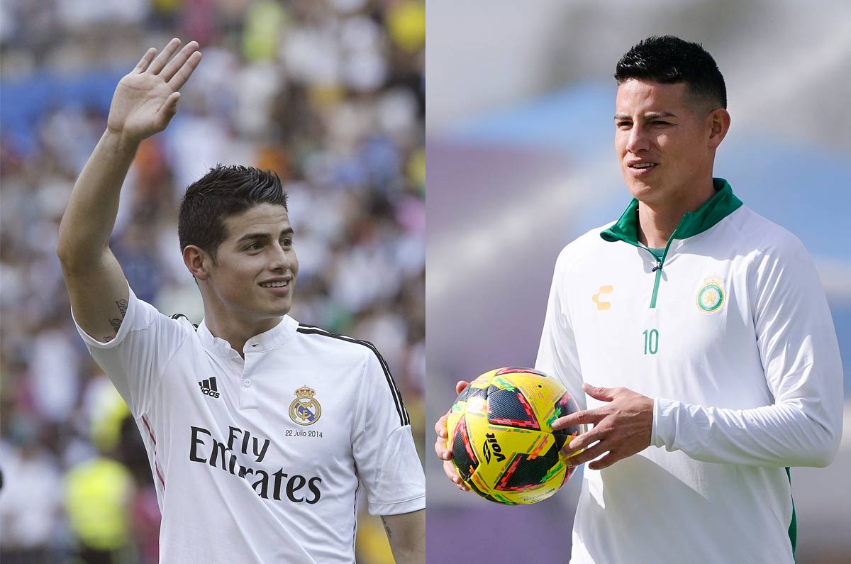 James Rodríguez. Durante dos etapas con el Real Madrid, jugó 125 partidos; consiguió 37 goles y 42 asistencias. Ganó mucho en la institución: Dos títulos de LaLiga, una Supercopa de España, dos Champions League, dos Mundial de Clubes y una Supercopa de Europa.
