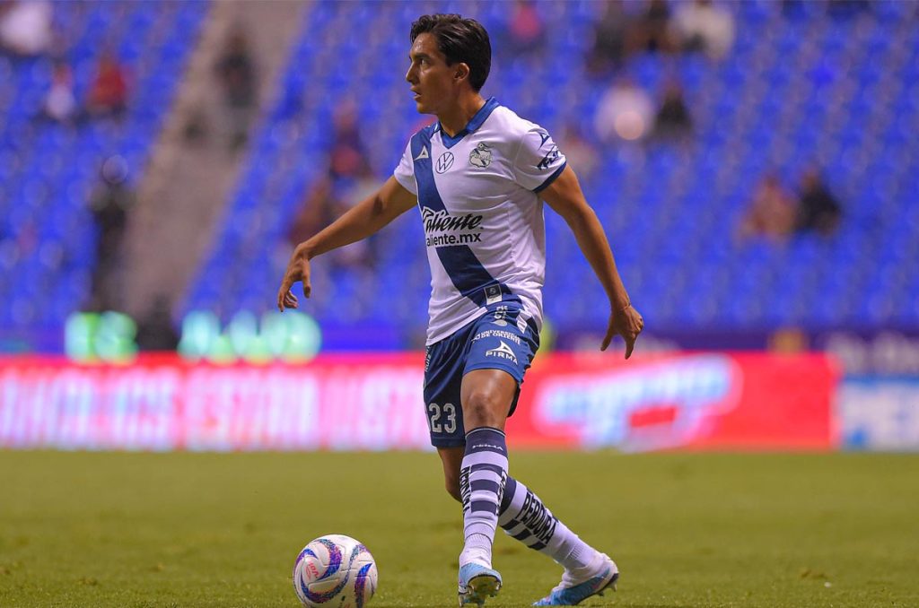 Daniel Aguilar durante su paso con la Franja del Puebla en la Liga MX