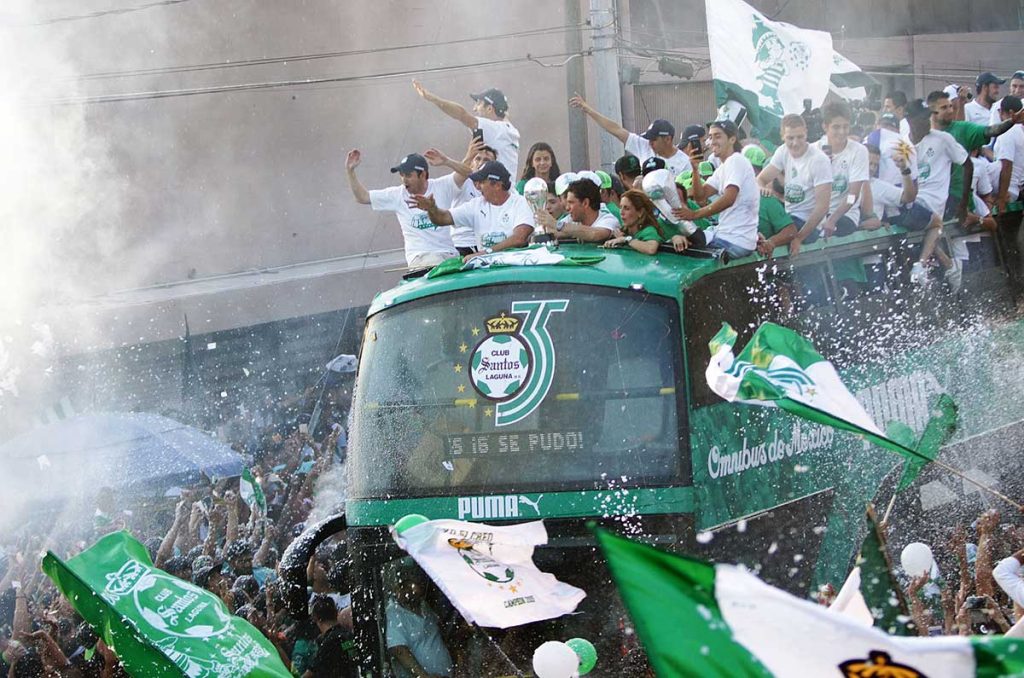 En 2018, Santos celebró su sexto título de Liga MX