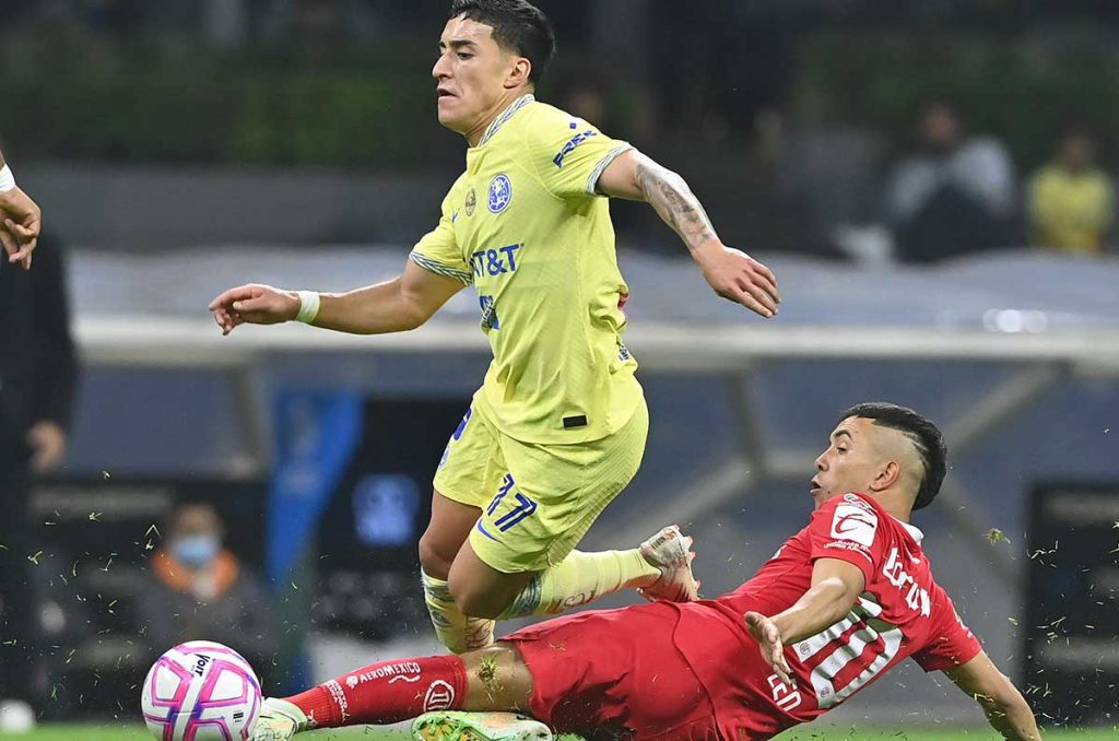 Alejandro Zendejas en aquel partido ante Toluca