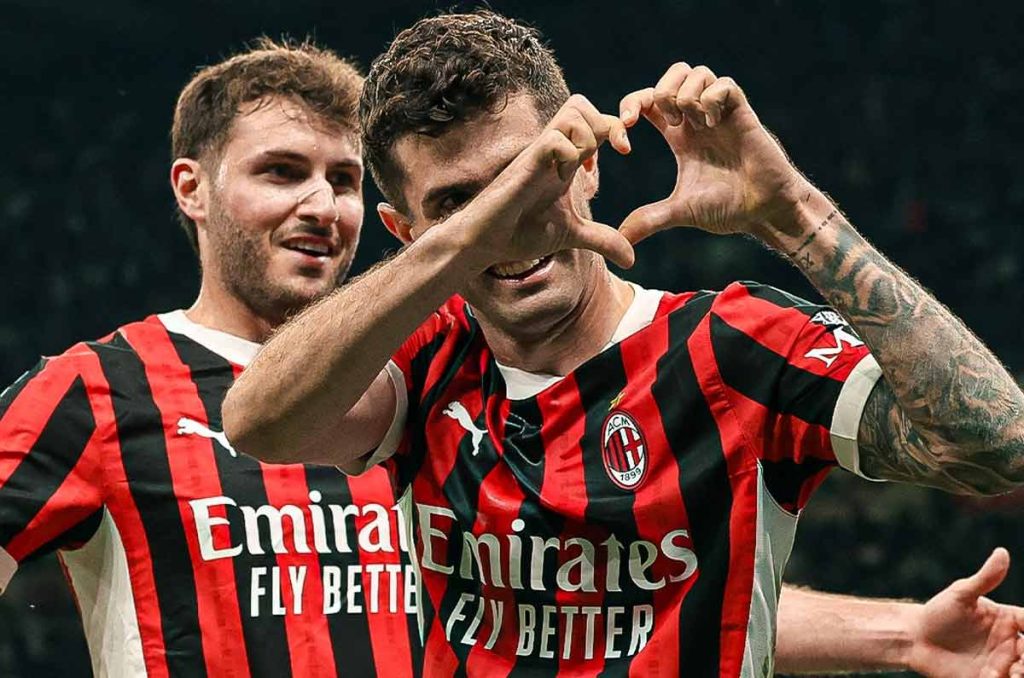Santiago Giménez y Christian Pulisic comandaron la remontada del Milan vs Bologna