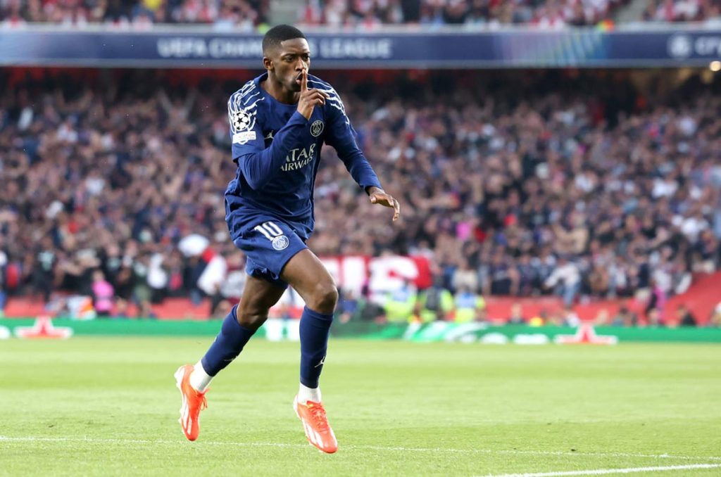Ousmane Dembélé, figura del PSG que quiere llevar a su equipo a la final de la Champions League