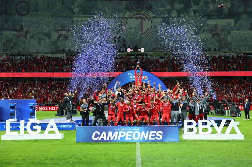 Toluca ha sido once veces campeón del futbol mexicano
