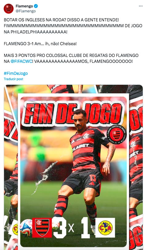 El Flamengo utilizó al América para burlarse del Chelsea