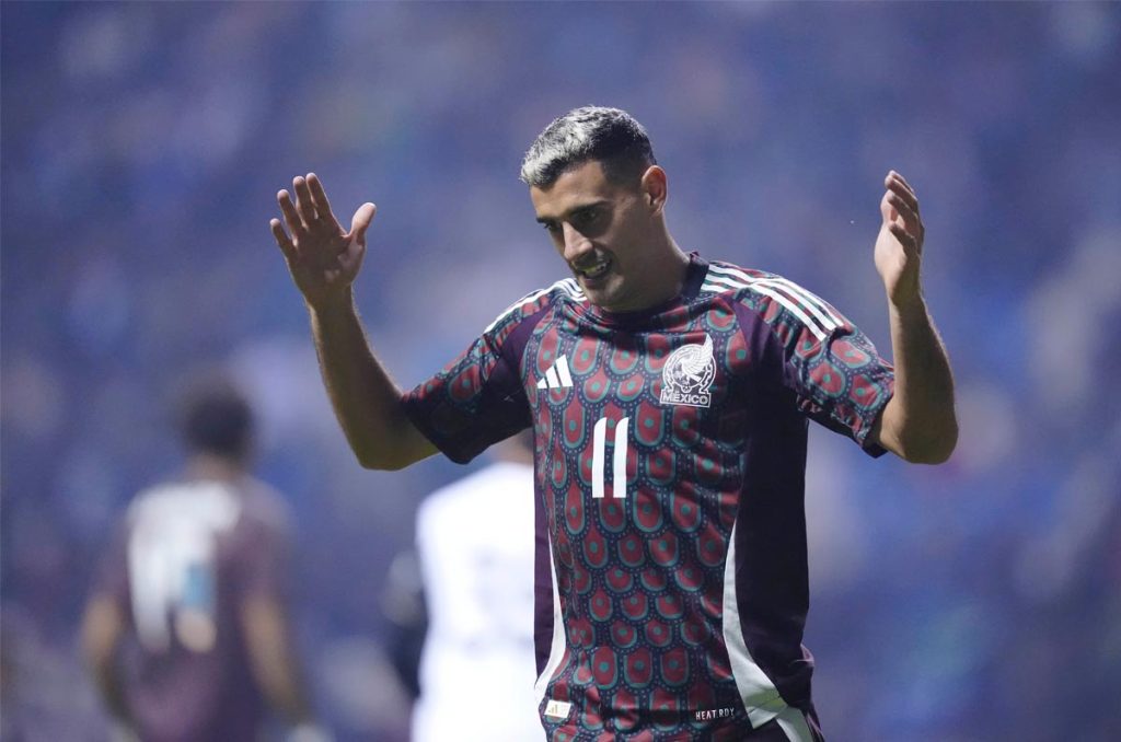 Germán Berterame solamente ha jugado 21 minutos con la Selección Mexicana