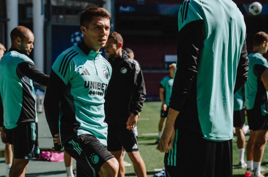 Rodrigo Huescas se prepara con el Copenhague para enfrentar al Basel en Champions League