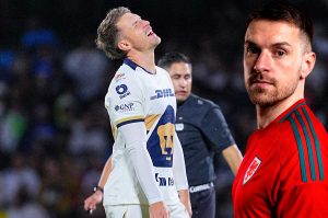 Aaron Ramsey, con poco impacto en Pumas, volvió a Gales
