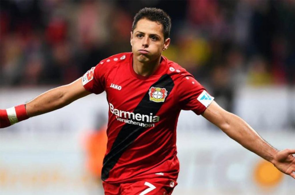Chicharito vivió buenos momentos con el Bayer Leverkusen de Alemania