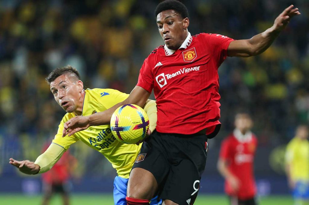 Martial no pudo brillar en el Manchester United