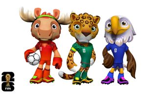 FIFA presenta a Zayu, Maple y Clutch: las mascotas del Mundial 2026
