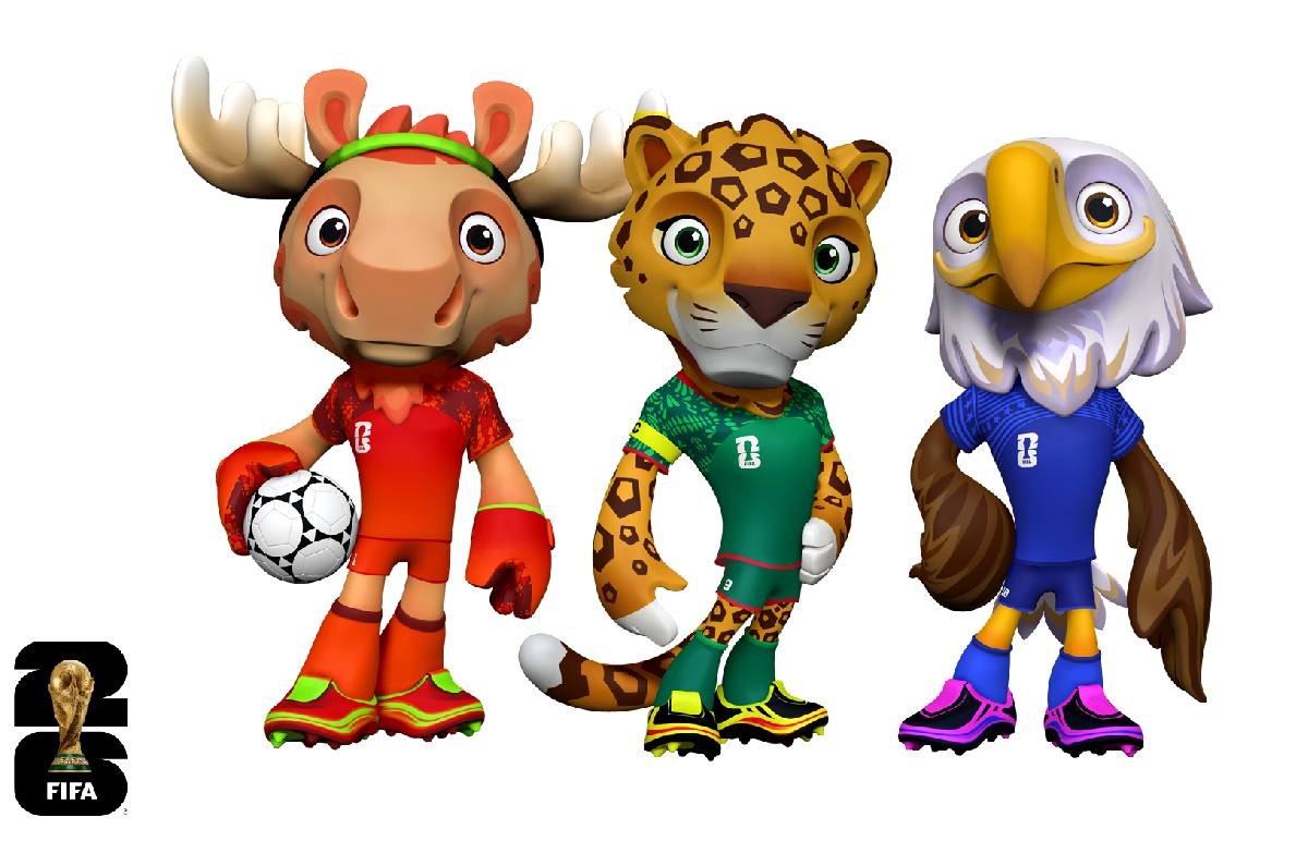FIFA presenta a Zayu, Maple y Clutch: las mascotas del Mundial 2026