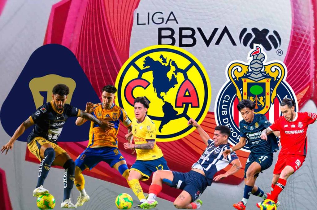 Guía completa Liga MX: Horarios y canales Pumas vs Tigres, Chivas vs Toluca y Monterrey vs América