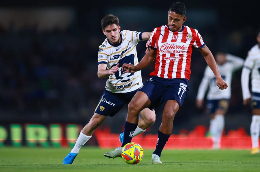 Pumas vs Chivas juegan la Jornada 12 del torneo Apertura 2025 dentro de la Liga MX