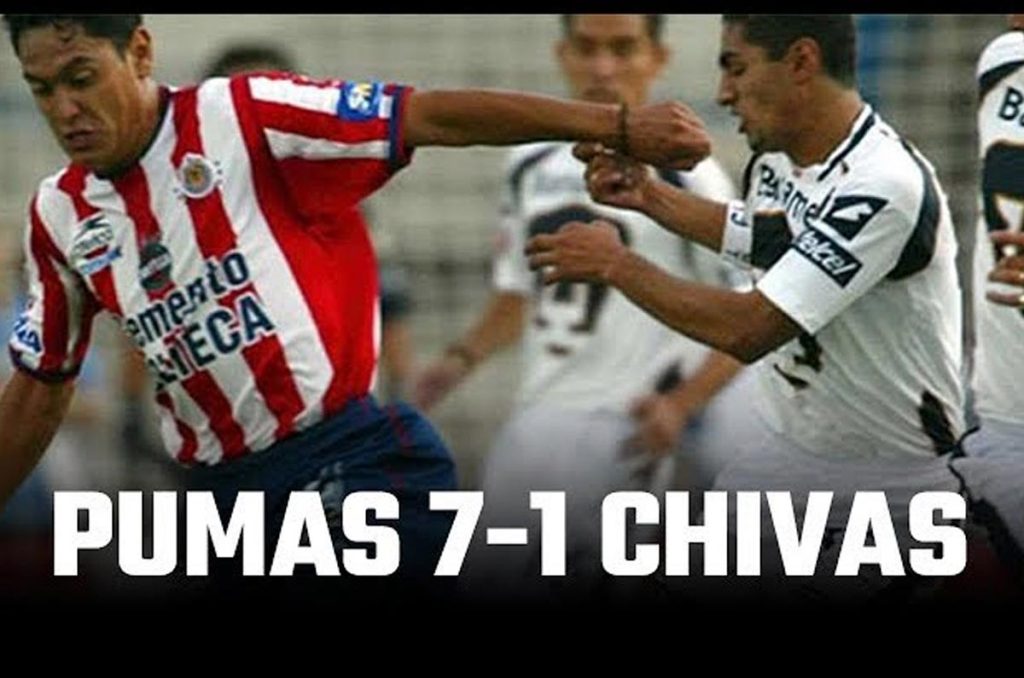 Pumas humilló a Chivas en el 2002