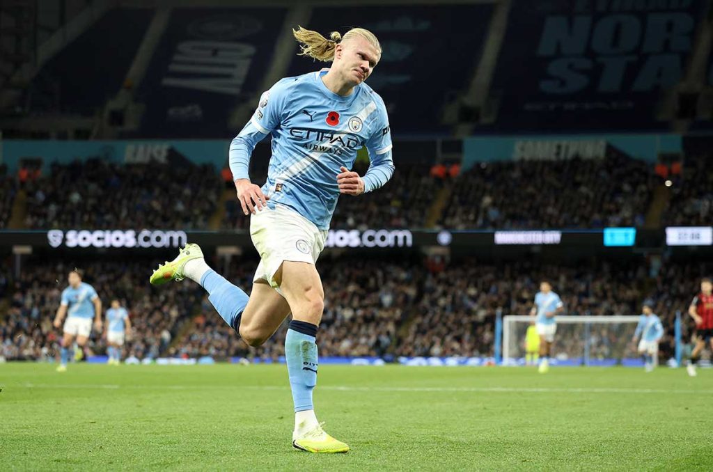 erling Haaland volvió a brillar en la Premier League con Manchester City