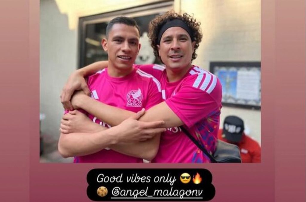 Guillermo Ochoa y Luis Ángel Malagón en una publicación de redes sociales