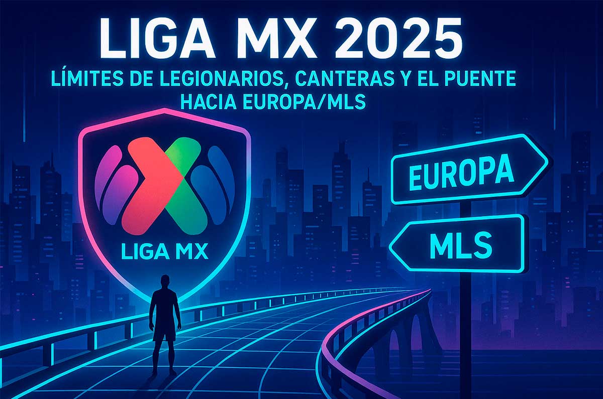 Liga MX 2025: límites de legionarios, canteras y el puente hacia Europa/MLS