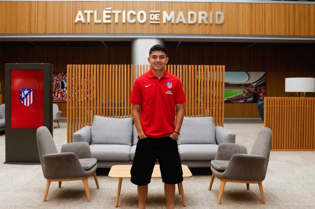 Ronaldo Nájera se estará probando en el Atlético de Madrid