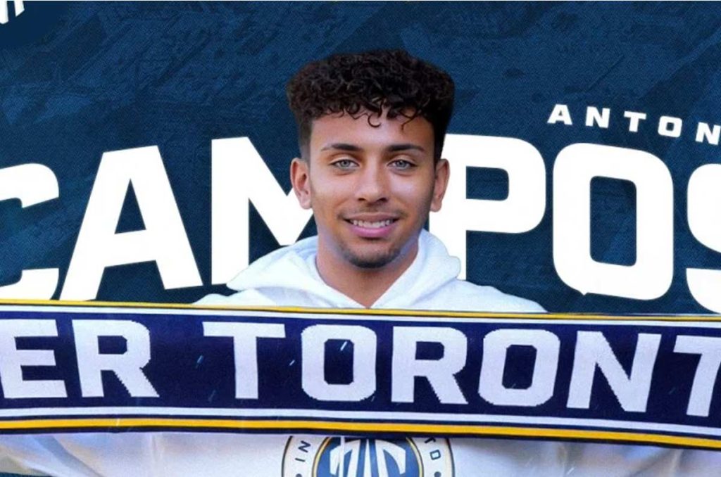 Antonio Campos firmó por Inter Toronto; es el hijo de Jorge Campos