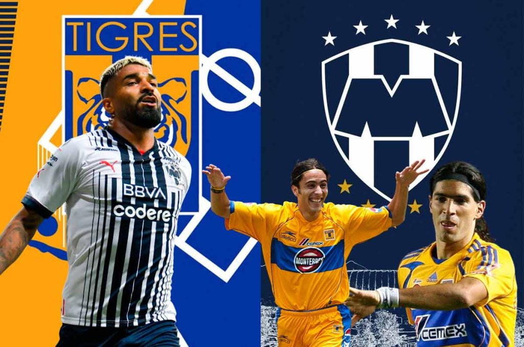 Rodrigo Aguirre y los delanteros que han jugado para Rayados y Tigres