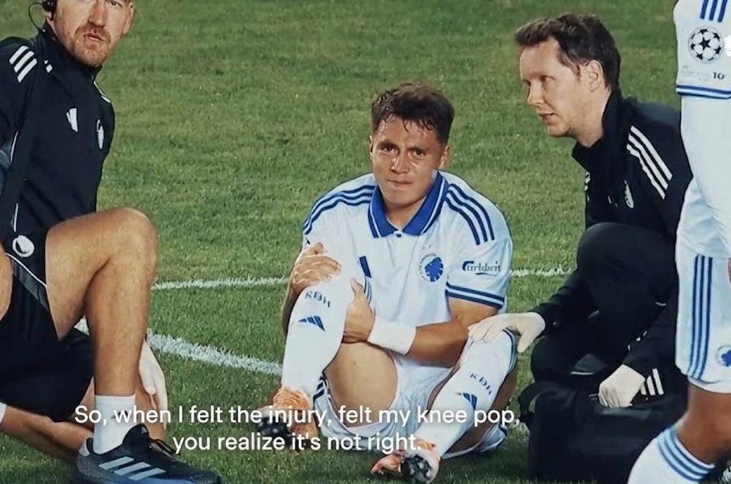 Rodrigo Huescas y el momento de su lamentable lesión