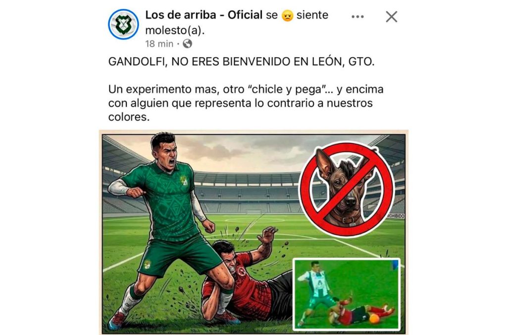 Los aficionados de León se han manifestado en contra de la llegada de Javier Gandolfi
