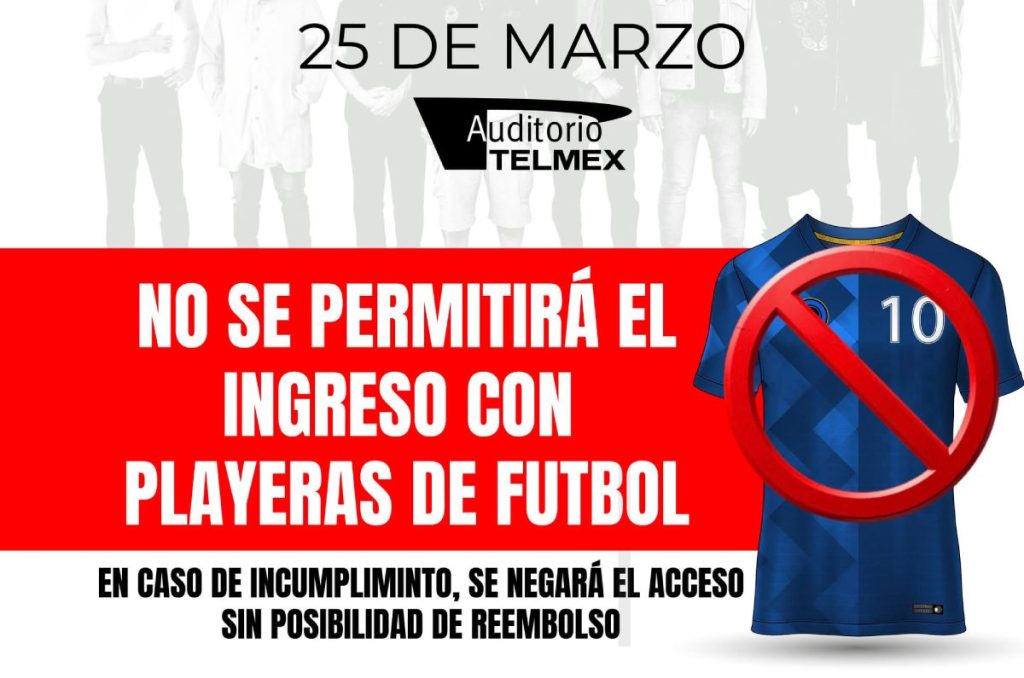 La razón por la que los Fabulos Cadillacs prohiben jerseys en sus conciertos