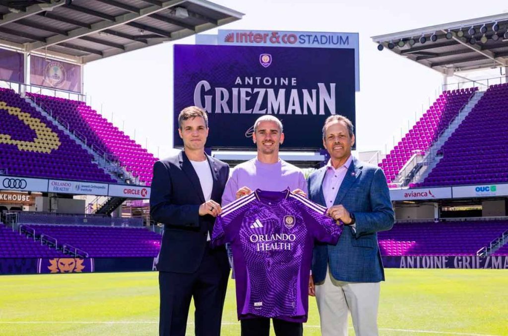 Antoine Griezmann ya fue presentado como fichaje estelar para el Orlando City