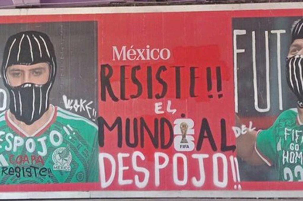 Los nuevos murales alrededor del Estadio Azteca fueron vandalizados