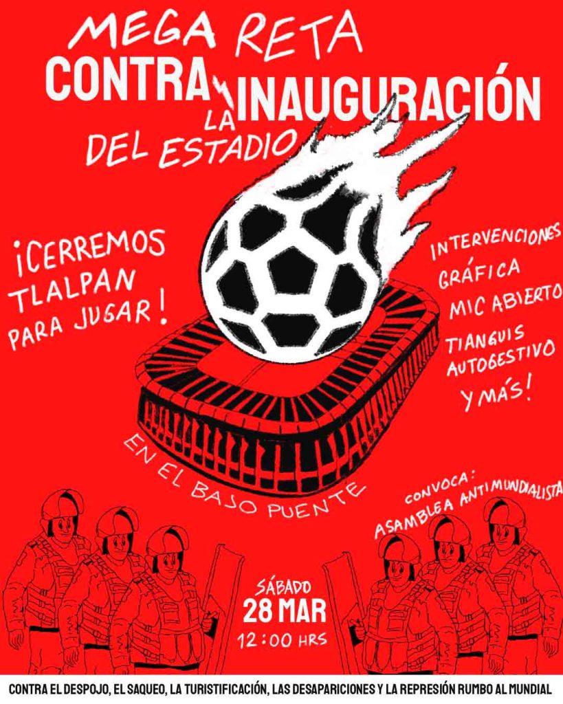 Se planea una manifestación para la reinauguración del Estadio Azteca