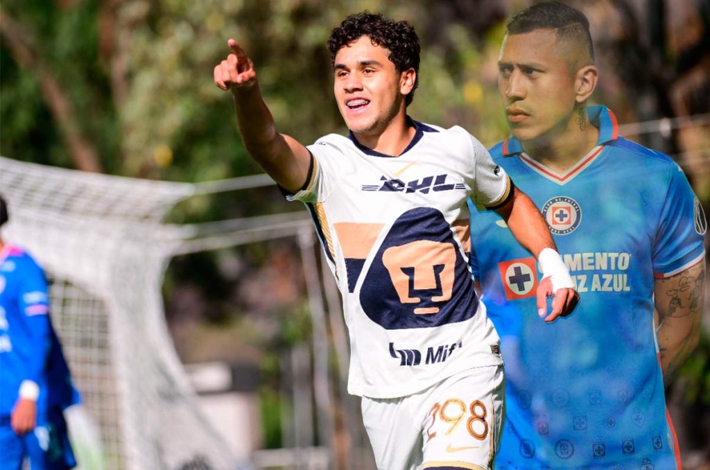 Pumas golea a Cruz Azul con traición del hijo del Cata Domínguez