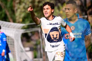 Pumas golea a Cruz Azul con traición del hijo del Cata Domínguez
