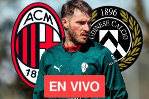 Santiago Giménez HOY en el Milan vs Udinese EN VIVO