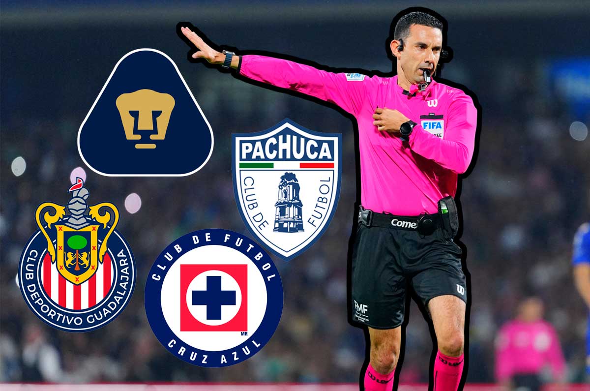 Árbitros Semifinal Vuelta: Chivas vs Cruz Azul y Pumas vs Pachuca
