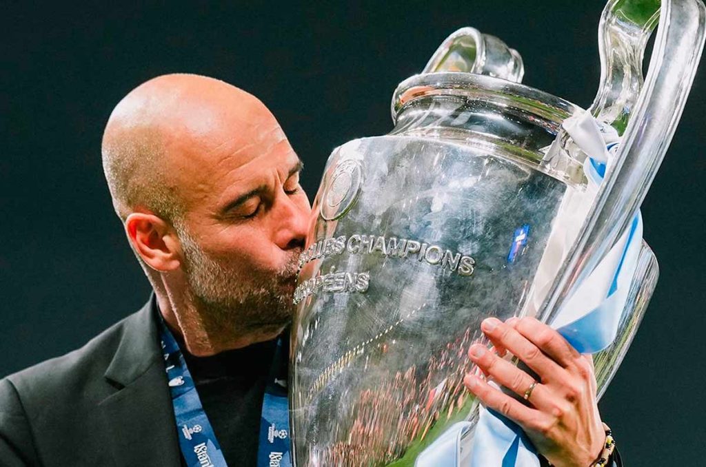 Pep Guardiola logró darle al Manchester City su primera Champions League