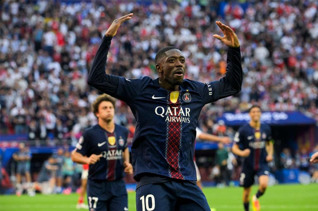 Ousmane Dembélé, fundamental para el Bicampeonato del PSG en Champions League