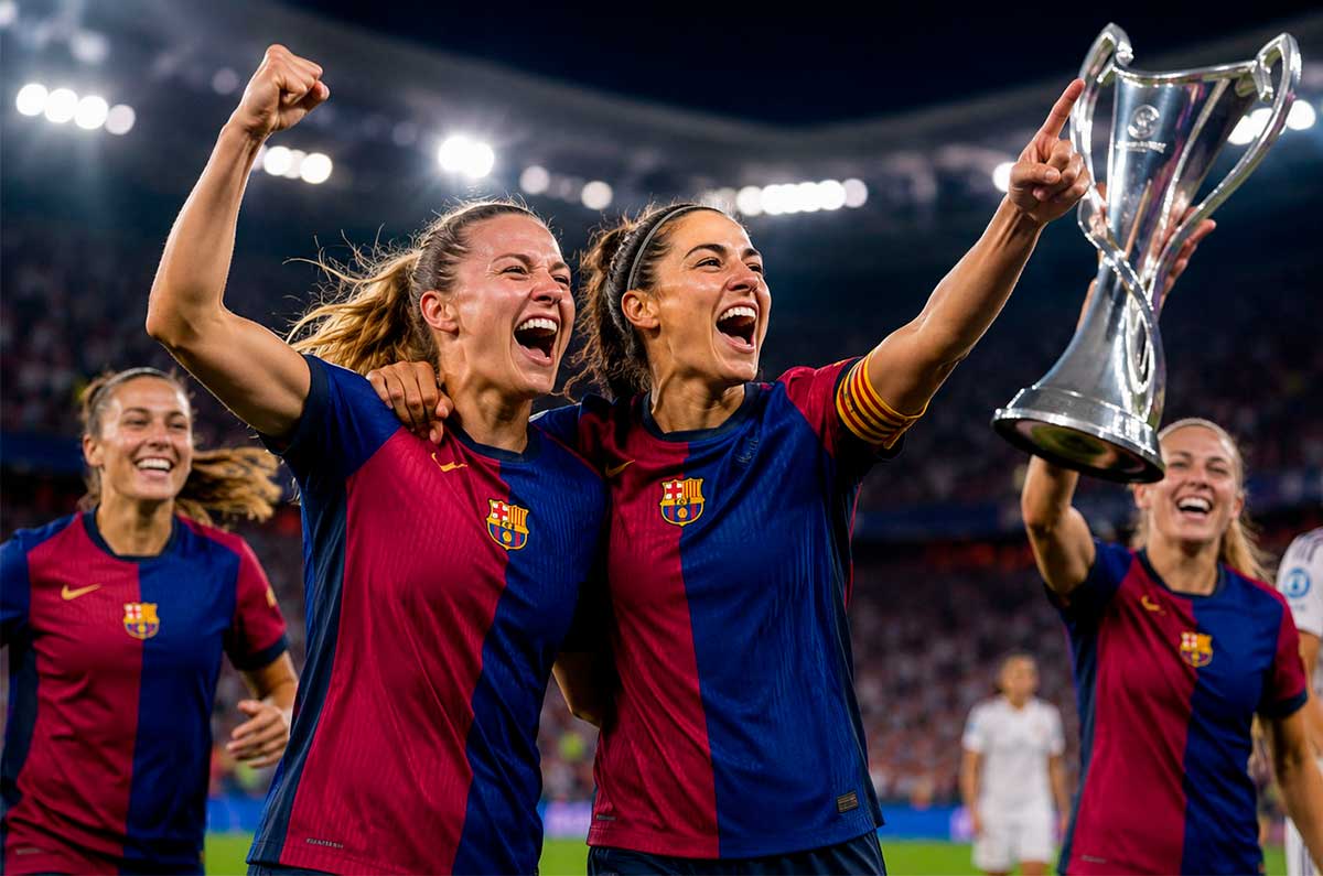 Cuarta Champions Femenina para un Barcelona demoledor