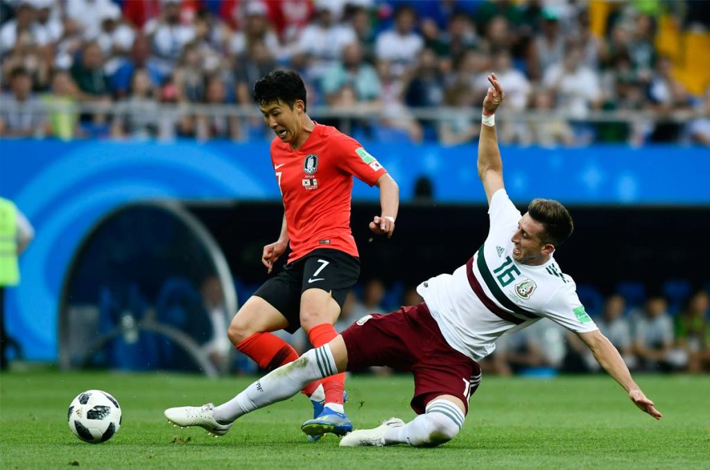 México se enfrentó a Corea del Sur en Rusia 2018
